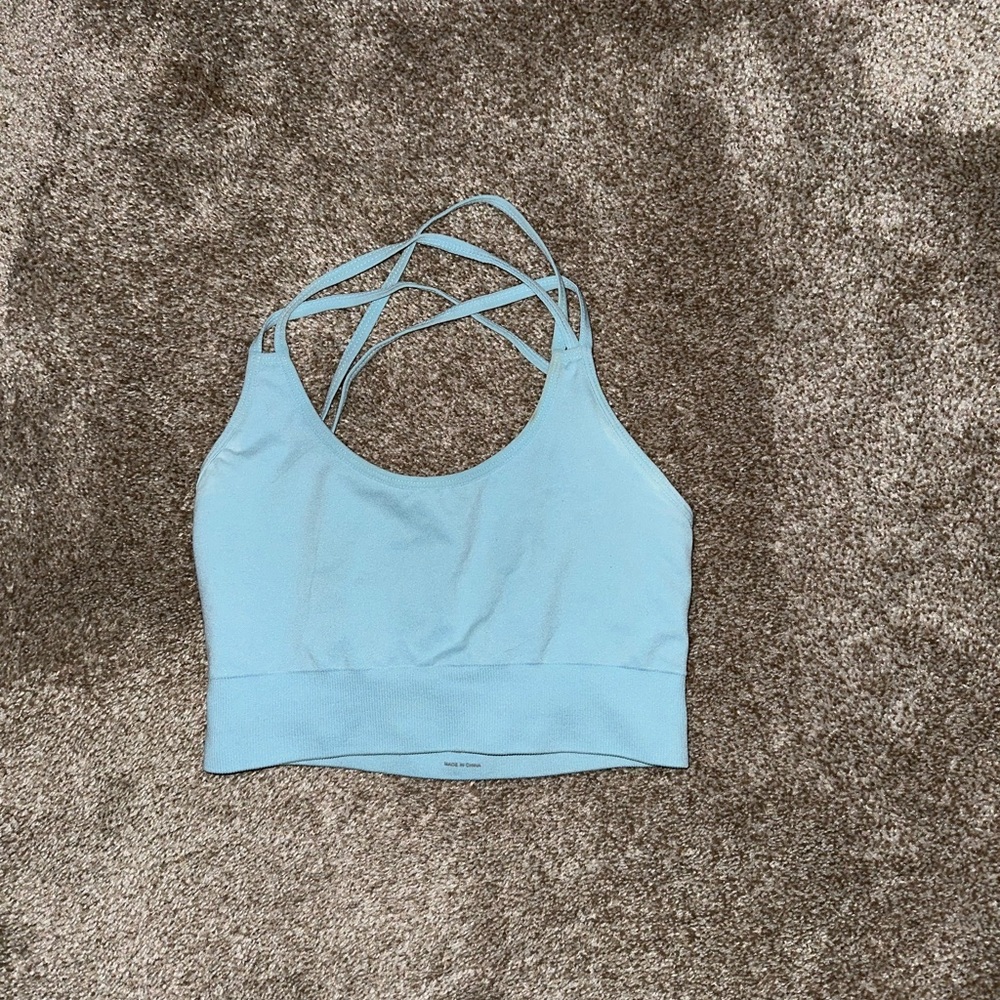 Nvgtn Aqua Flourish Seamless Bra - Picture 1 of 4